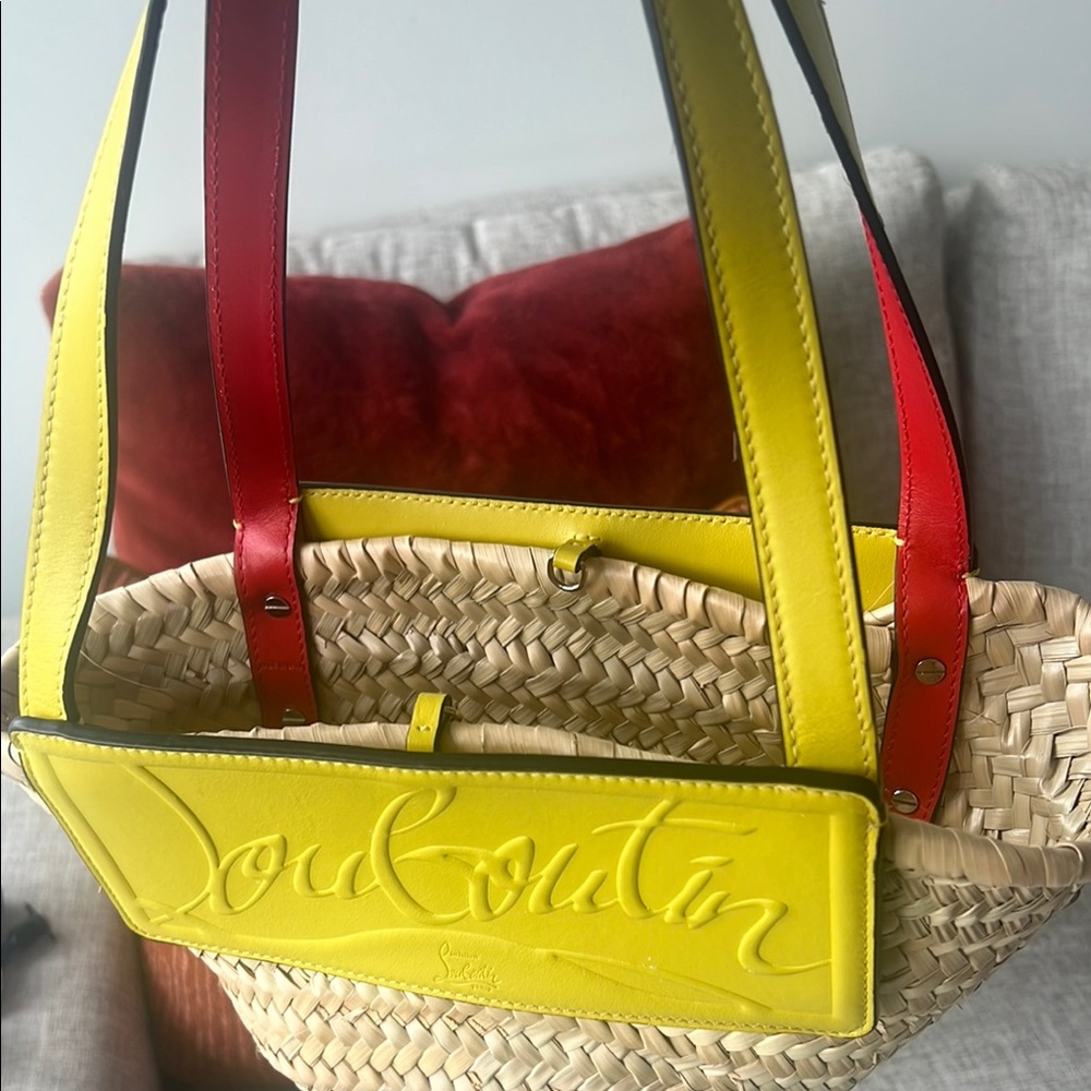 Christian Louboutin Yellow and Tan Tote Bag - Picture 7 of 7